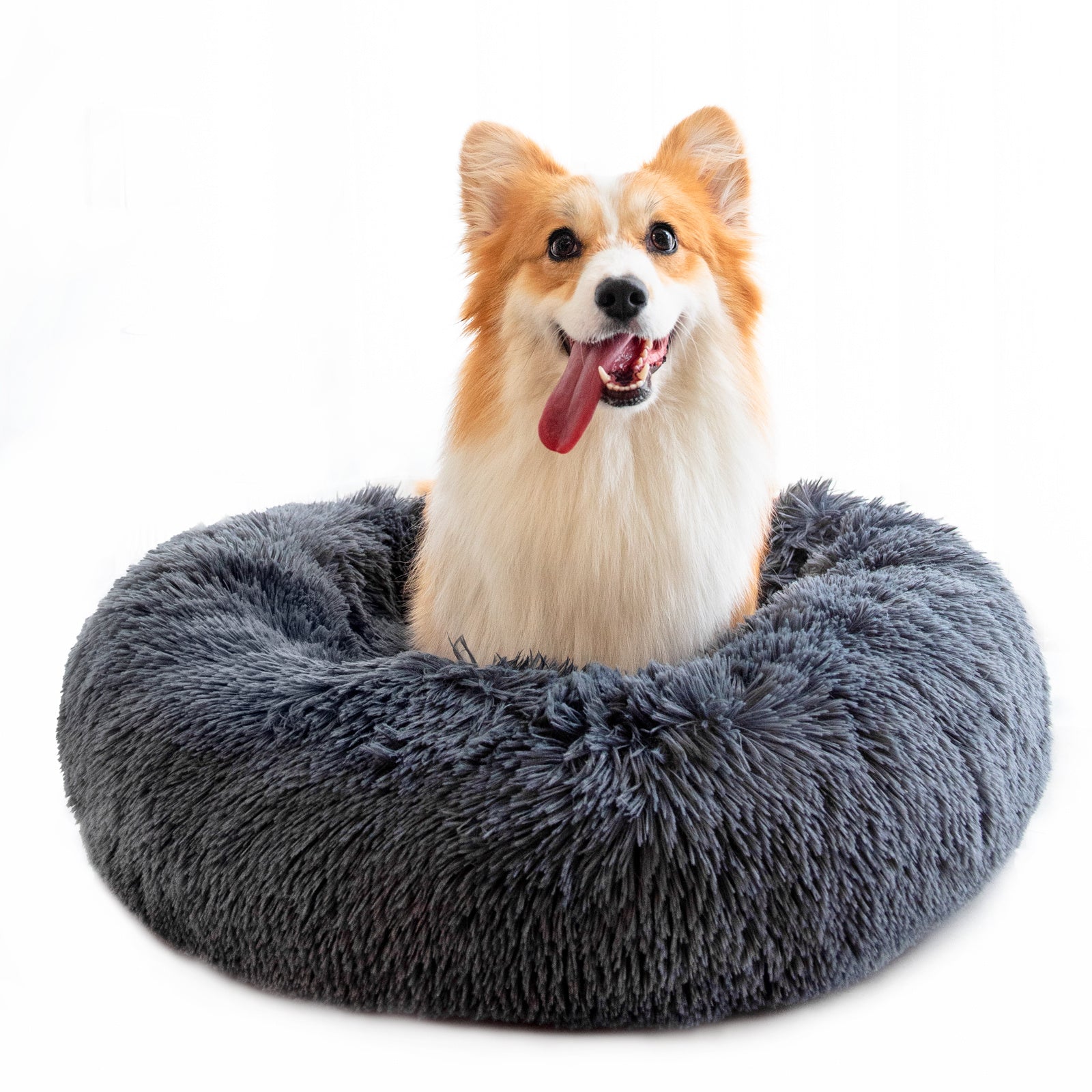 Cozy Round Plush Pet Bed — Perfect for Small Dogs & Cats